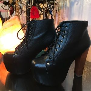 Jeffrey Campbell LITA black leather